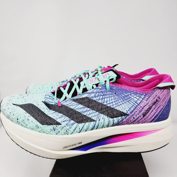 Adidas adiZero PRIME X STRUNG ‘Pulse Mint Fuschia’ Size 12.5 HQ3781 main image 5